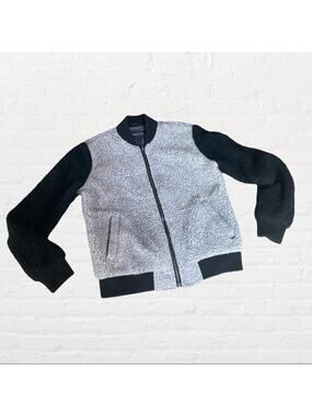 Obey Sherpa fleece bomber varsity jacket